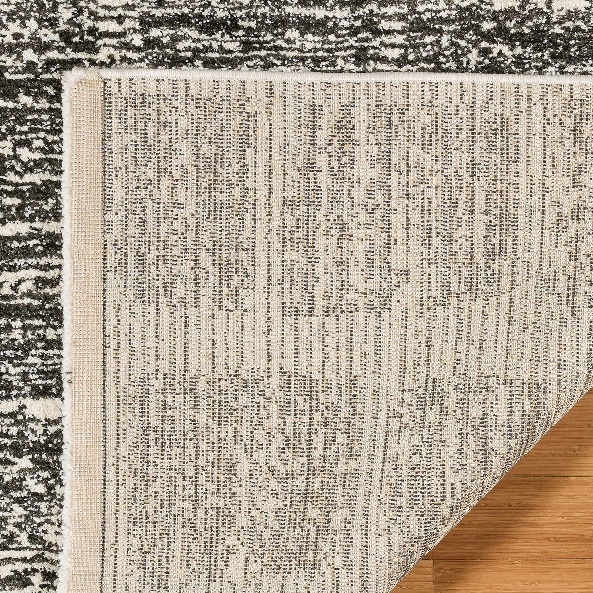 Foxwood Cozy Area Rug Collection, Alva Cream Charcoal 9x13