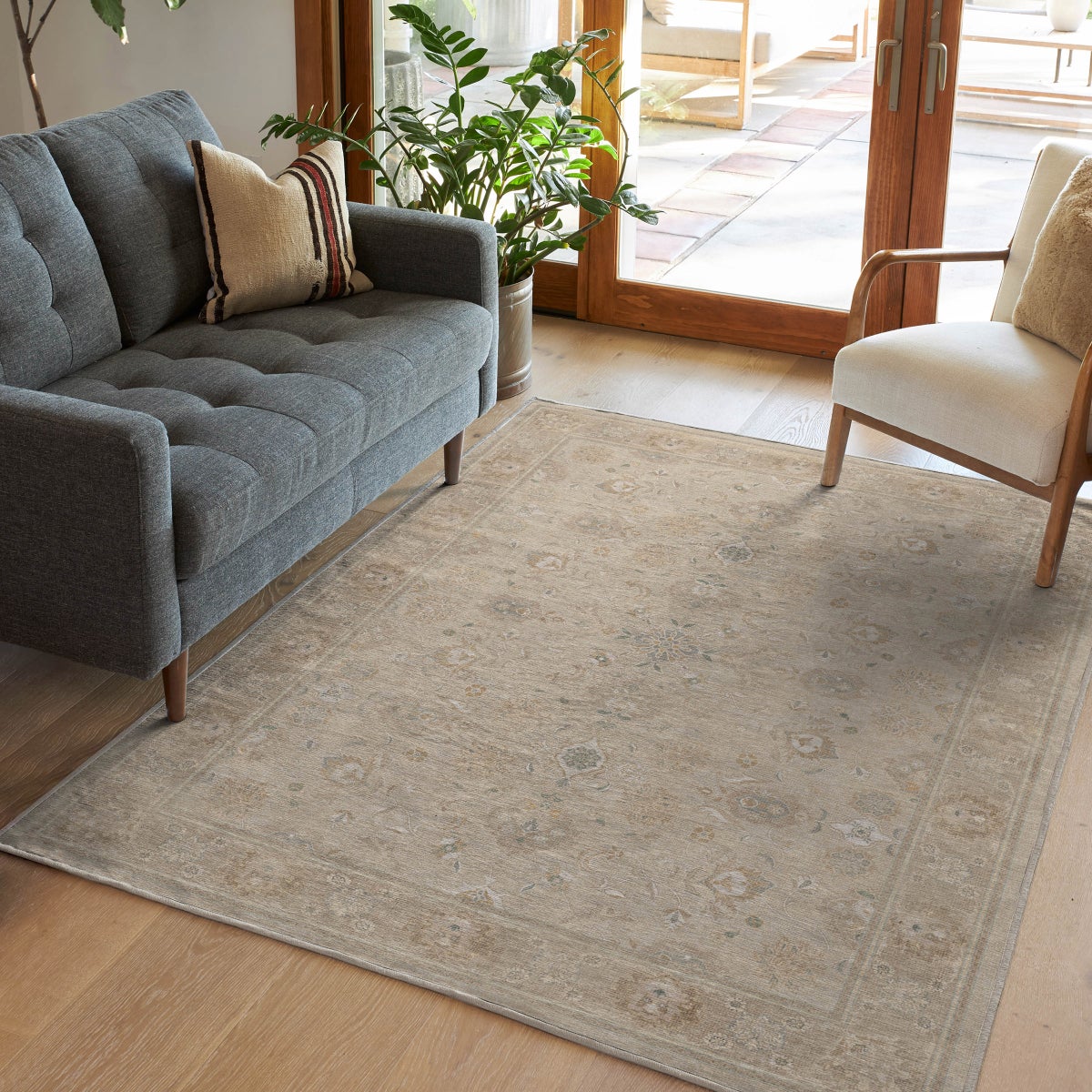 Ruggable Flatwoven Washable Odette Rug, 5’ x  7’