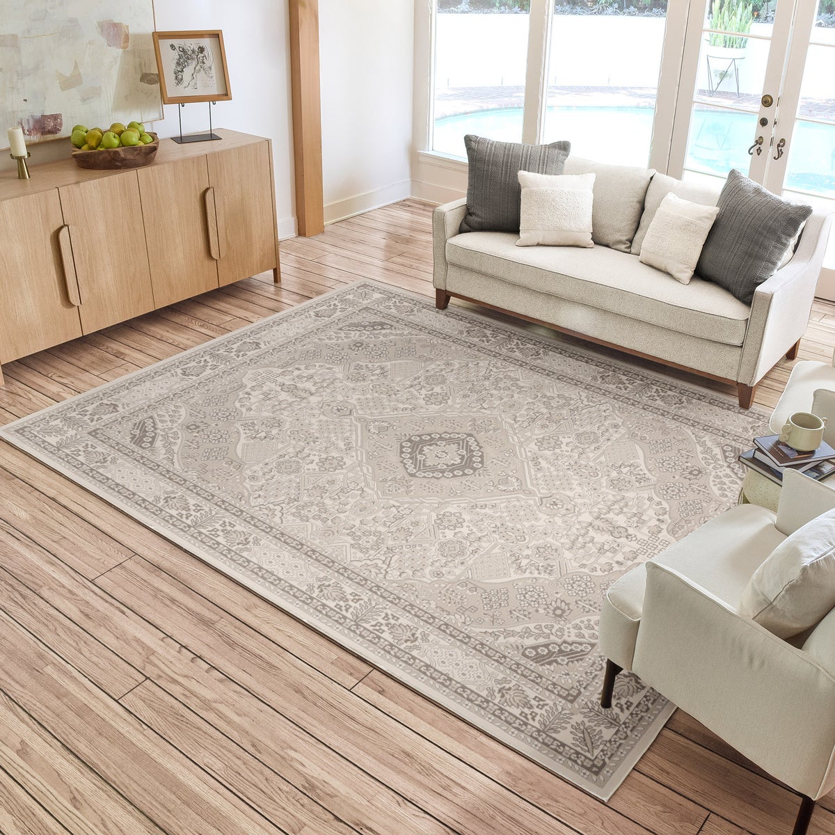 Helios Area Rug Collection, Parsons Gray - 7ft. 10in x 10ft.