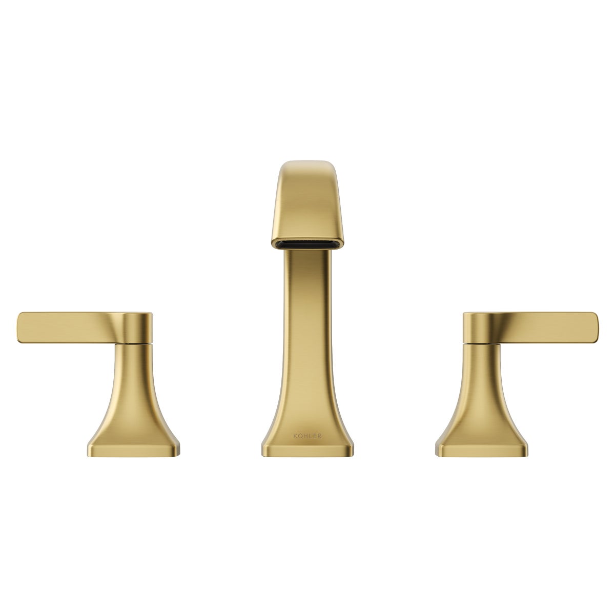 New - Kohler Riverly Widespread Bathroom Sink Faucet Gold