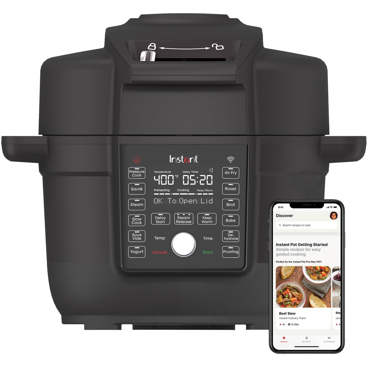 NEW - Instant Pot Duo Crisp 6.5QT Ultimate Lid WiFi Multi-Cooker and Air Fryer