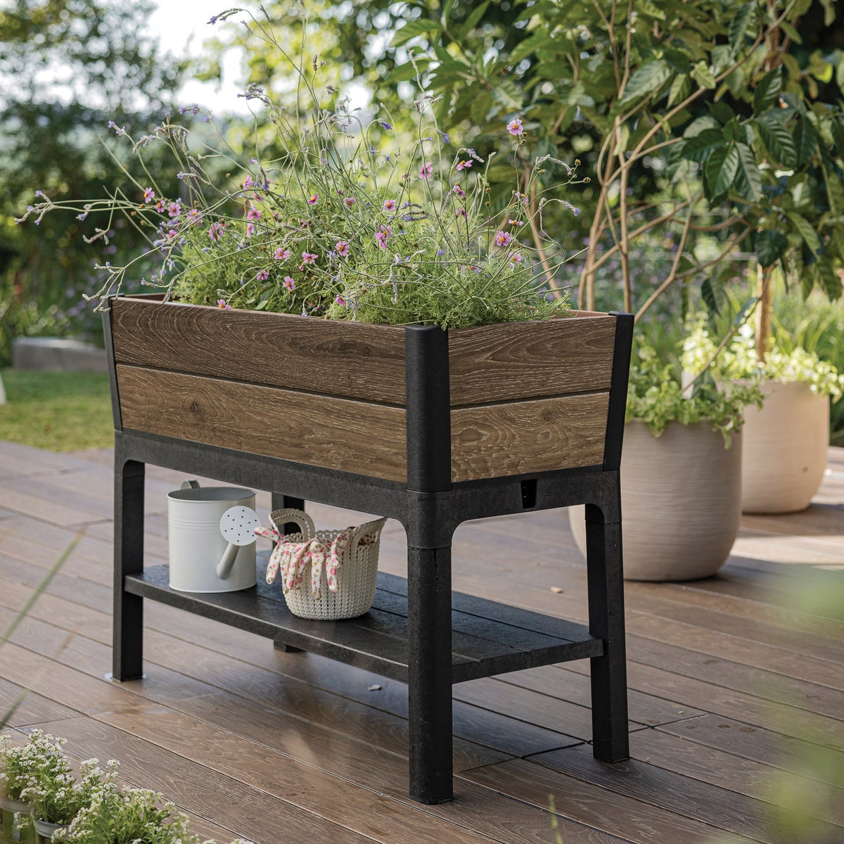 NEW - Walnut Elevated Garden Bed