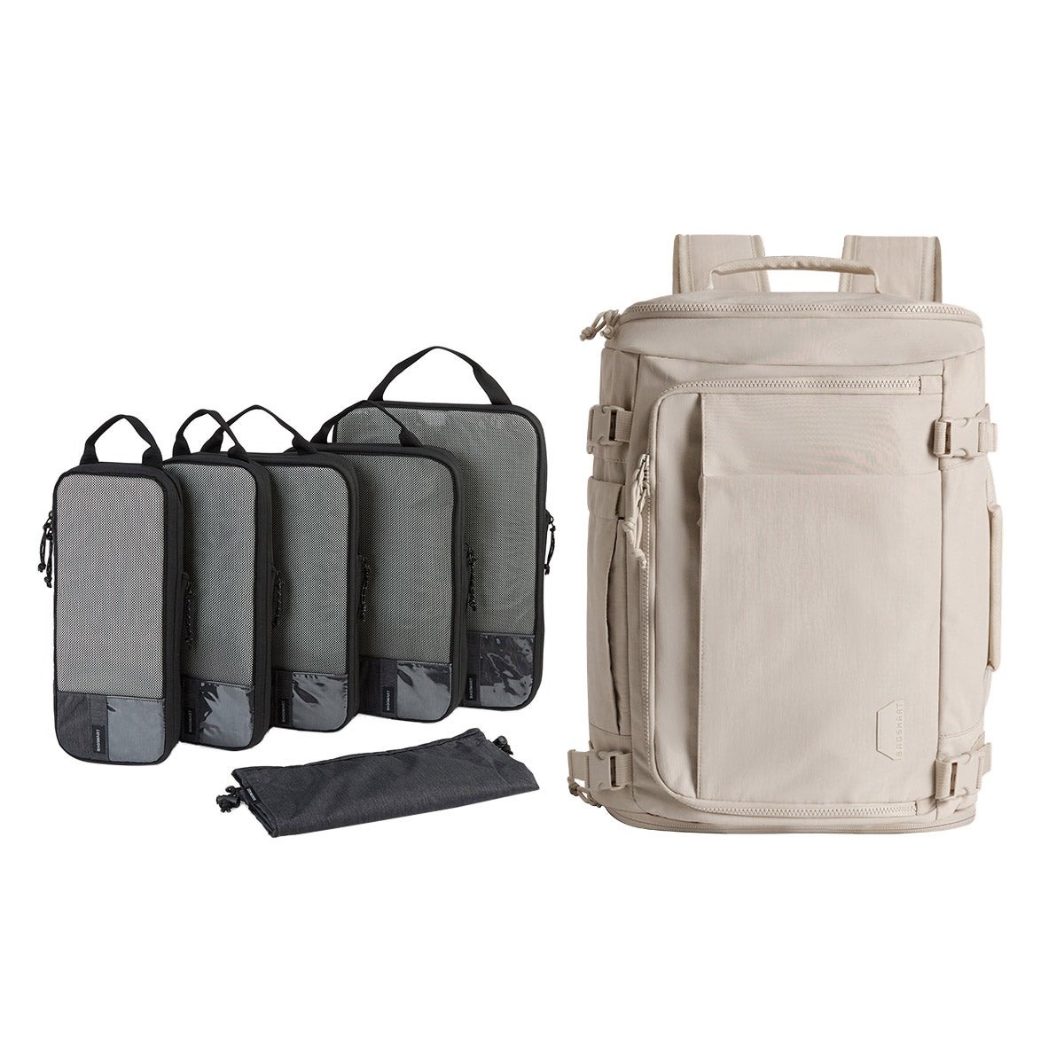 Bagsmart Blast 38L Backpack with 6pcs Compression Cubes Set - Retail $80