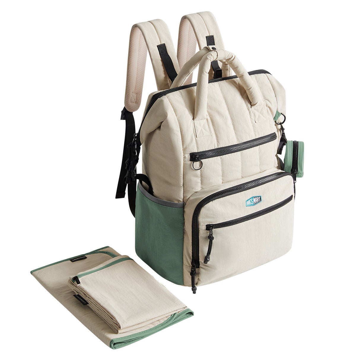 BagSmart Walker 25L Diaper Bag with Kids Backpack Set