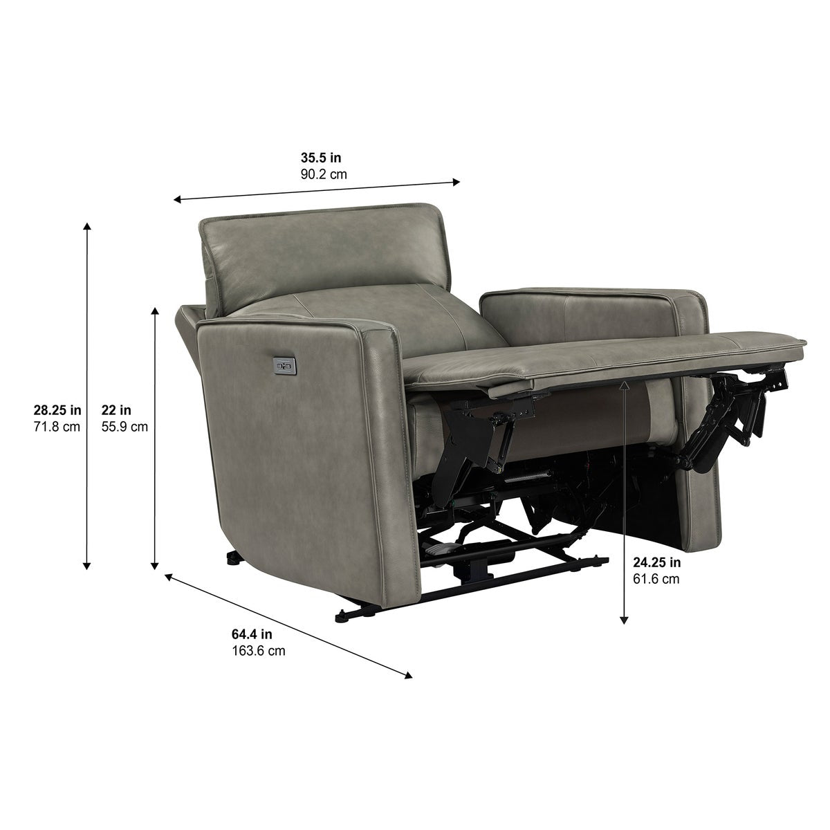 Henredon Keira Leather Zero Gravity Recliner