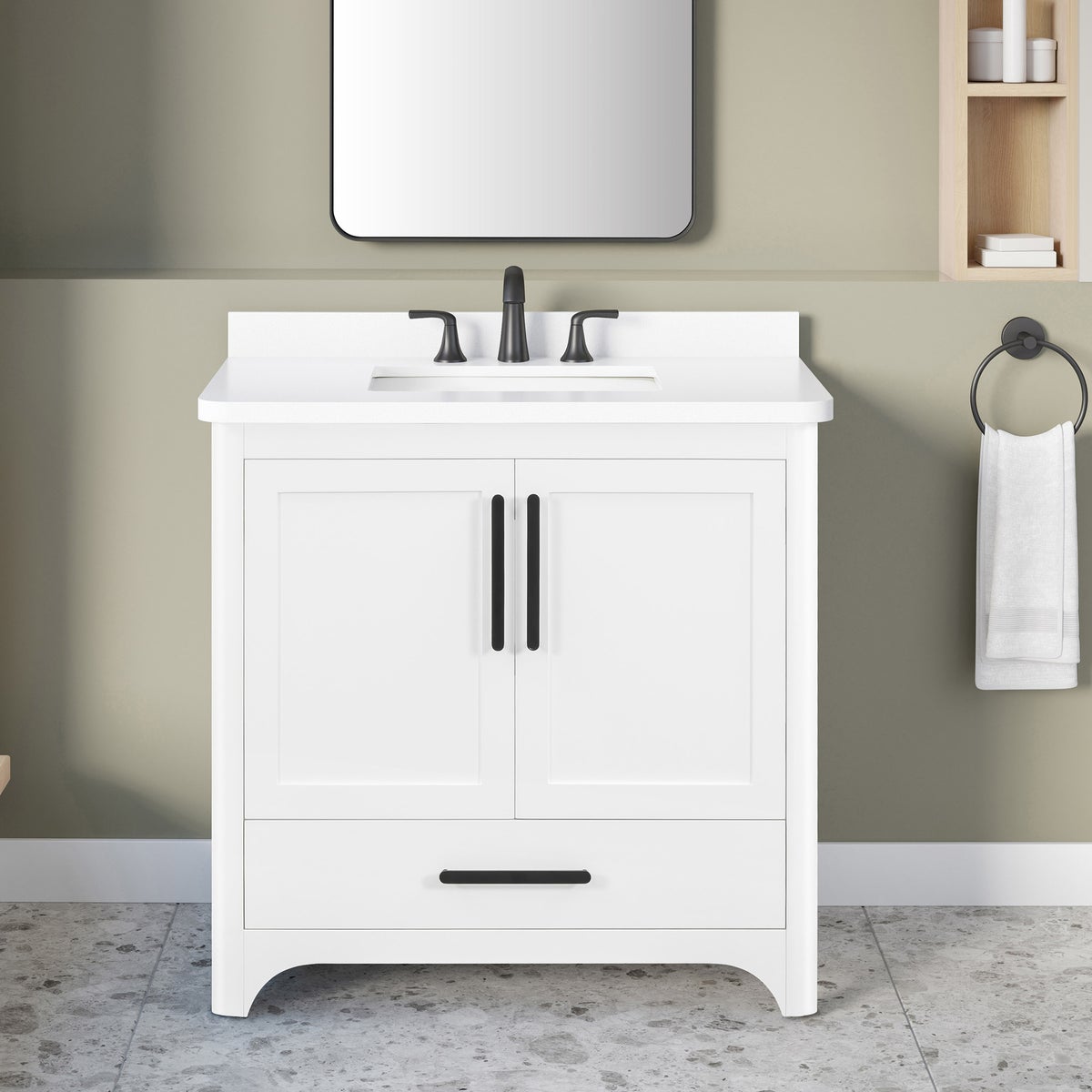 NEW - OVE Decors 36" Adrian Bath Vanity in Pure White