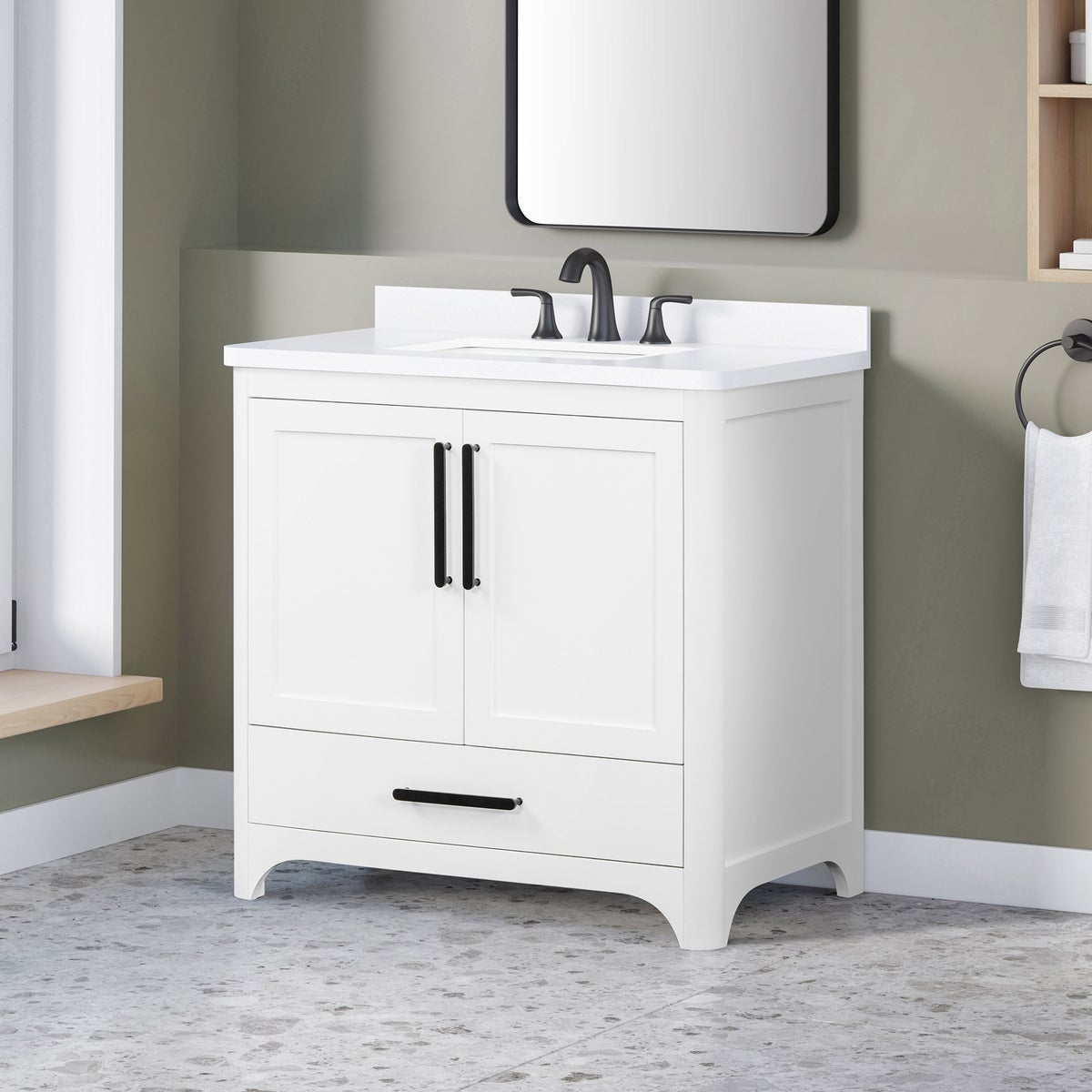 NEW - OVE Decors 36" Adrian Bath Vanity in Pure White