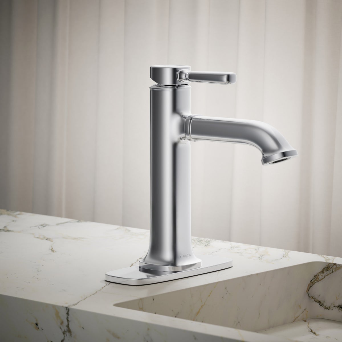 NEW - Kohler Terzet Chrome Single-handle Bathroom Faucet