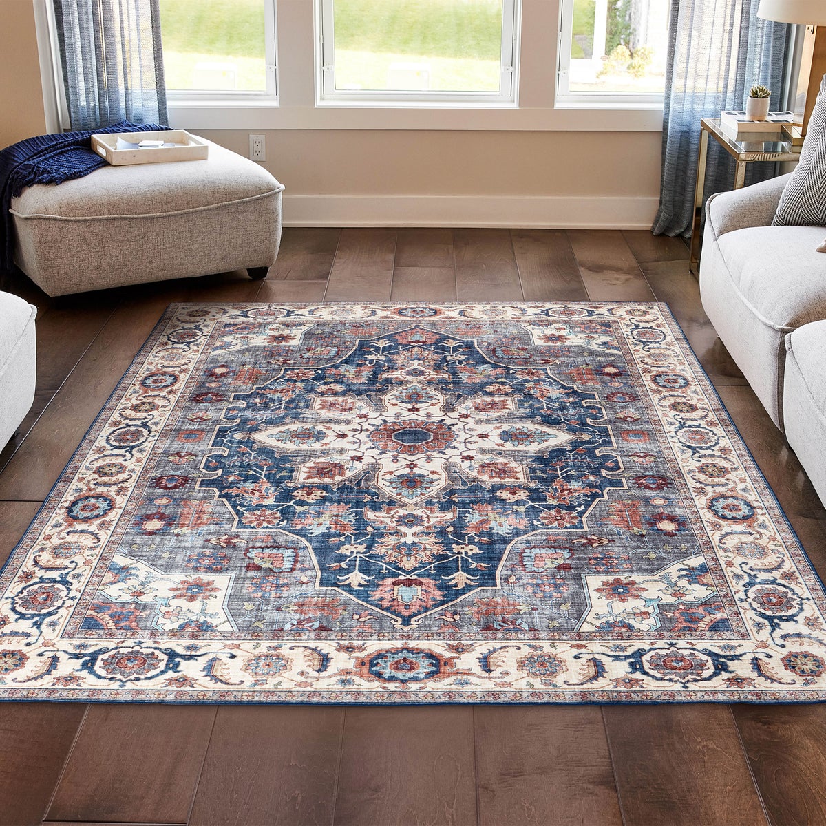 Wyatt & Ash Washable Indoor Area Rug, Aliyeh 7'10" x 10'