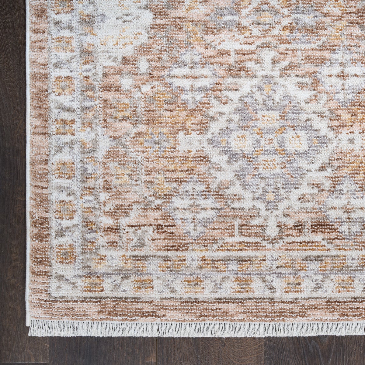 Nourison Hastings Area Rug Collection, Cian Ivory/Rust,  6 ft. 6 in. x 9 ft. 6 in.