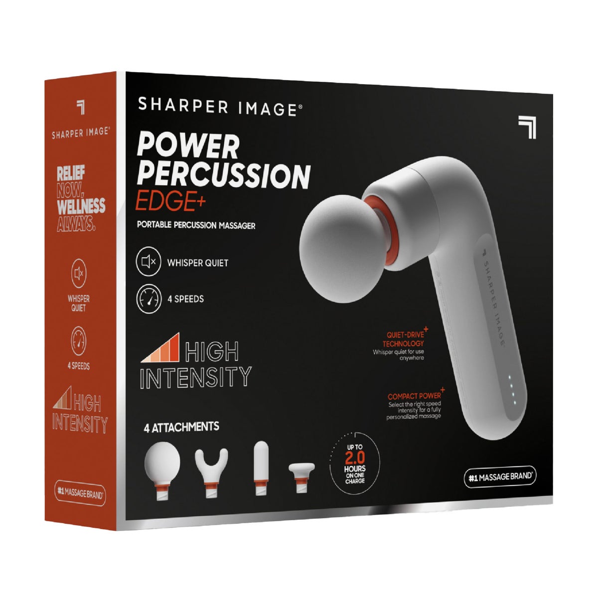 Sharper Image Power Percussion Edge+ Portable Percussion Massager