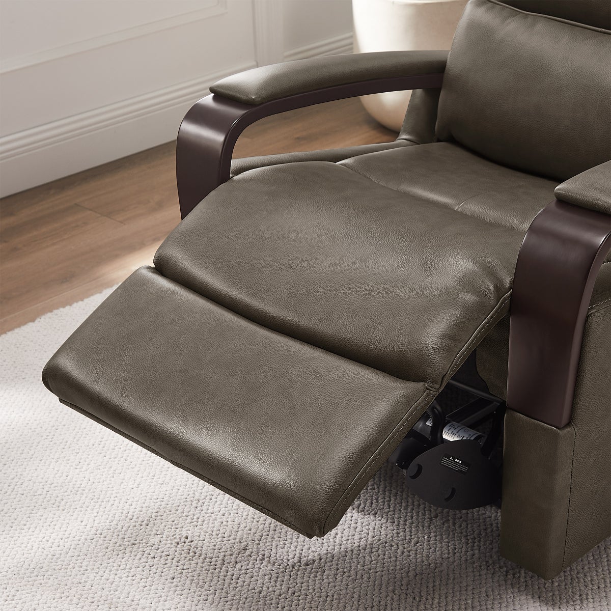 Shayne Leather Power Recliner with Power Headrest