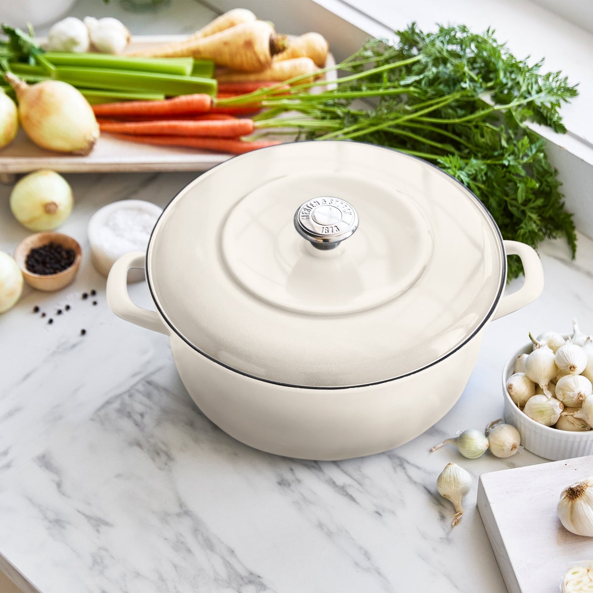 Merten & Storck 5.3-Quart Dutch Oven with Lid, 3.7-Quart Braiser with Lid, 2-pack