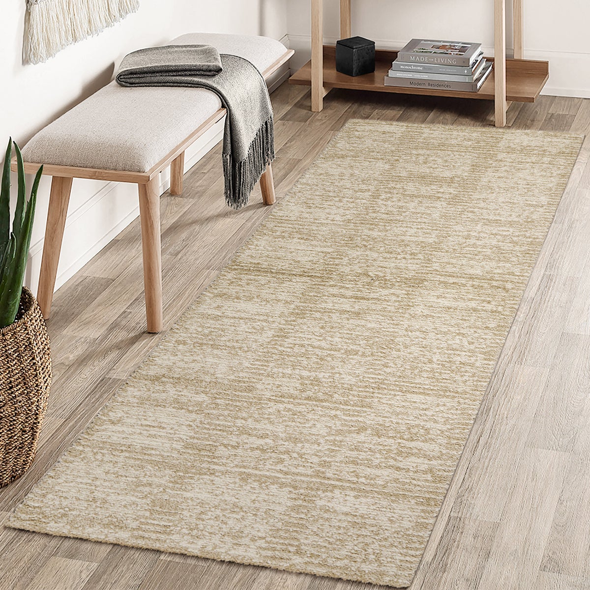 Foxwood Cozy Area Rug Collection, Alva Beige, Rug Size: 5 ft. 3 in. by 7 ft.
