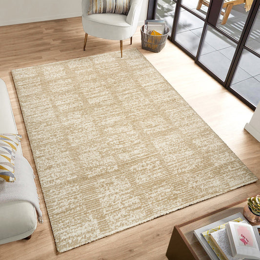 Foxwood Cozy Area Rug Collection, Alva Beige, Rug Size: 5 ft. 3 in. by 7 ft.