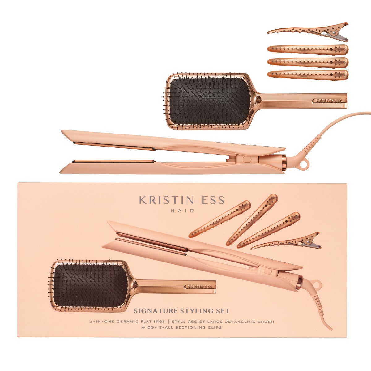 Kristin Ess Hair Signature Styling Set 3-in-1 Ceramic Flat Iron