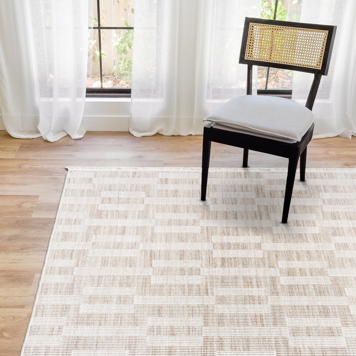 Serenity Area Rug Collection, Jolie Beige Cream,  7 ft. 10 in. x 10 ft