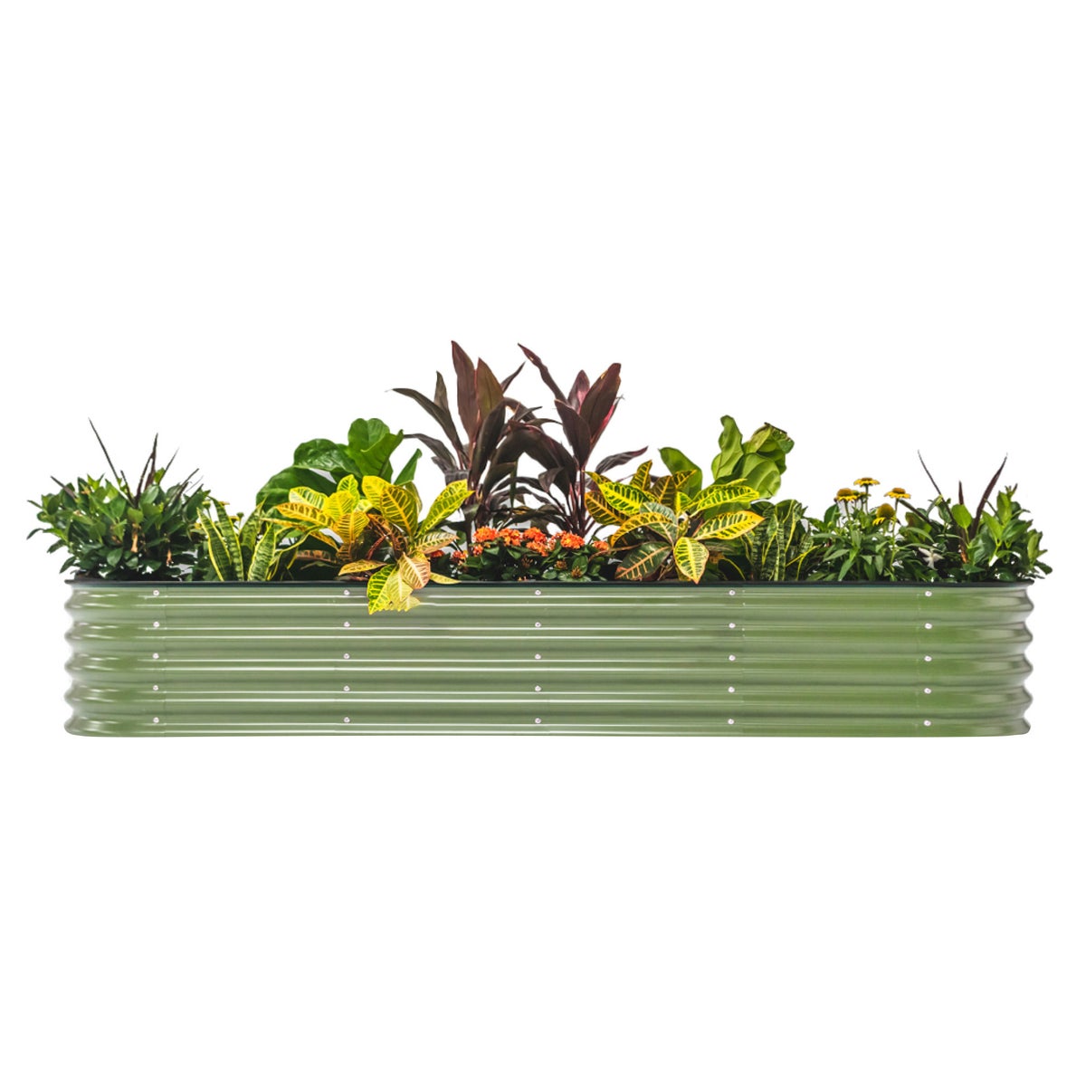 Vego Garden 14” Tall 9 in 1 Modular Metal Raised Garden Bed Kit