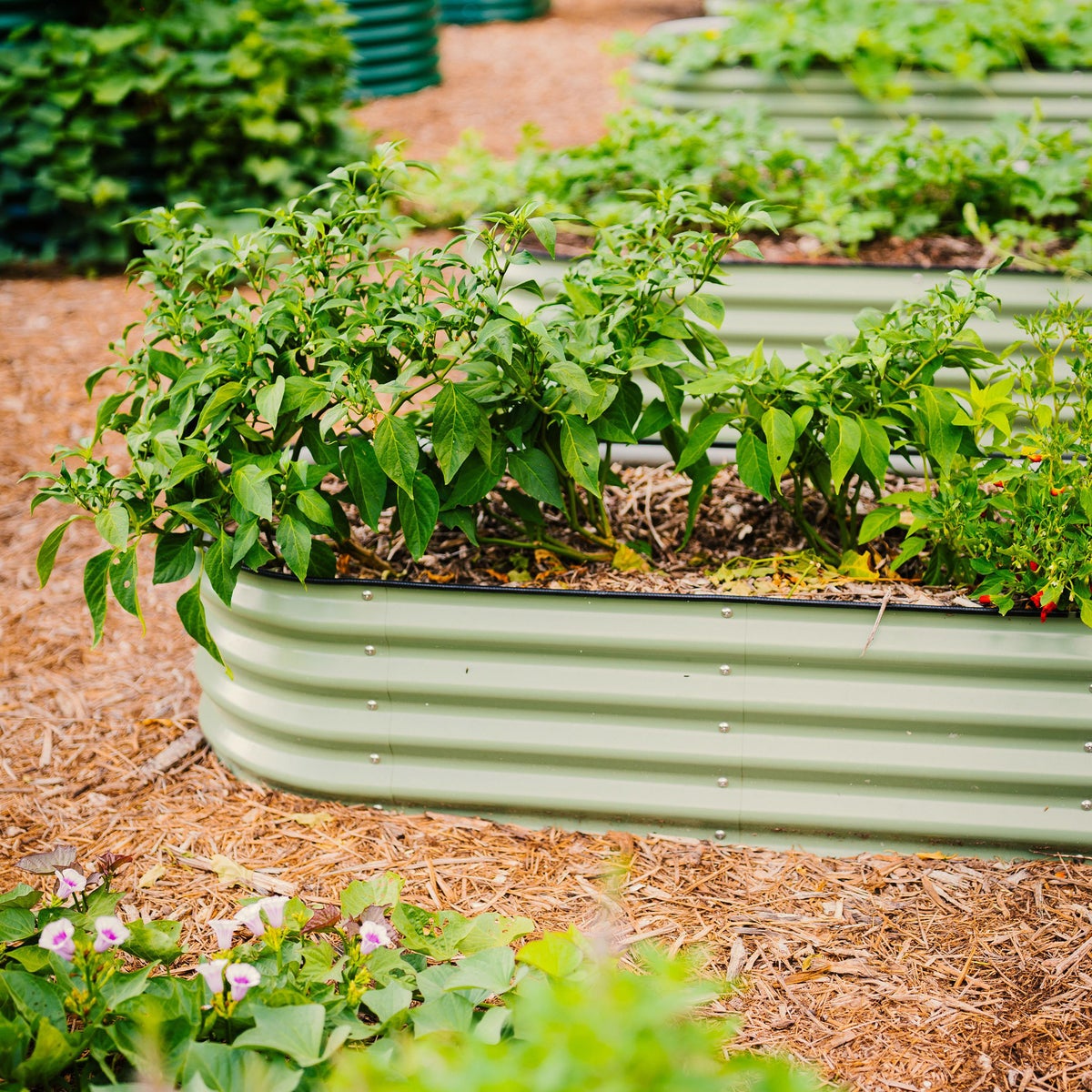 Vego Garden 14” Tall 9 in 1 Modular Metal Raised Garden Bed Kit