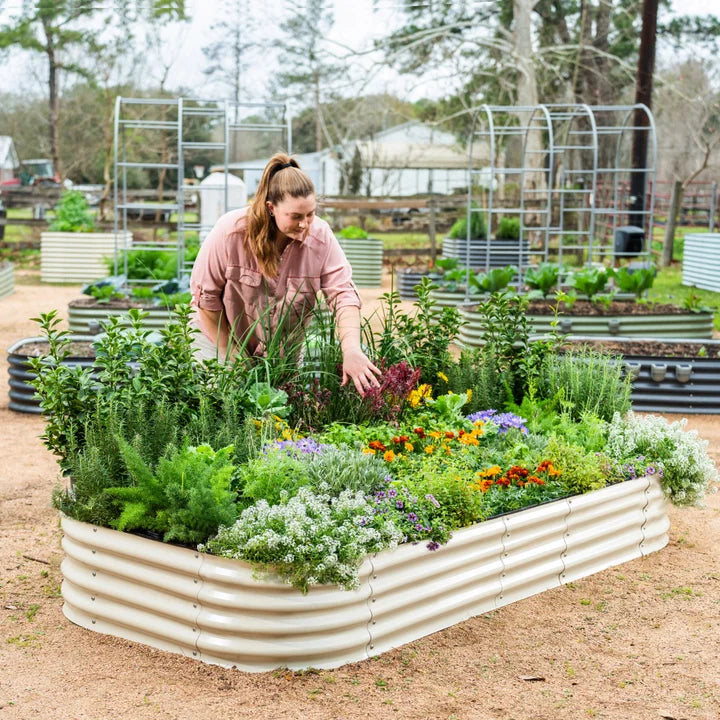 Vego Garden 14” Tall 10 in 1 Modular Metal Raised Garden Bed Kit