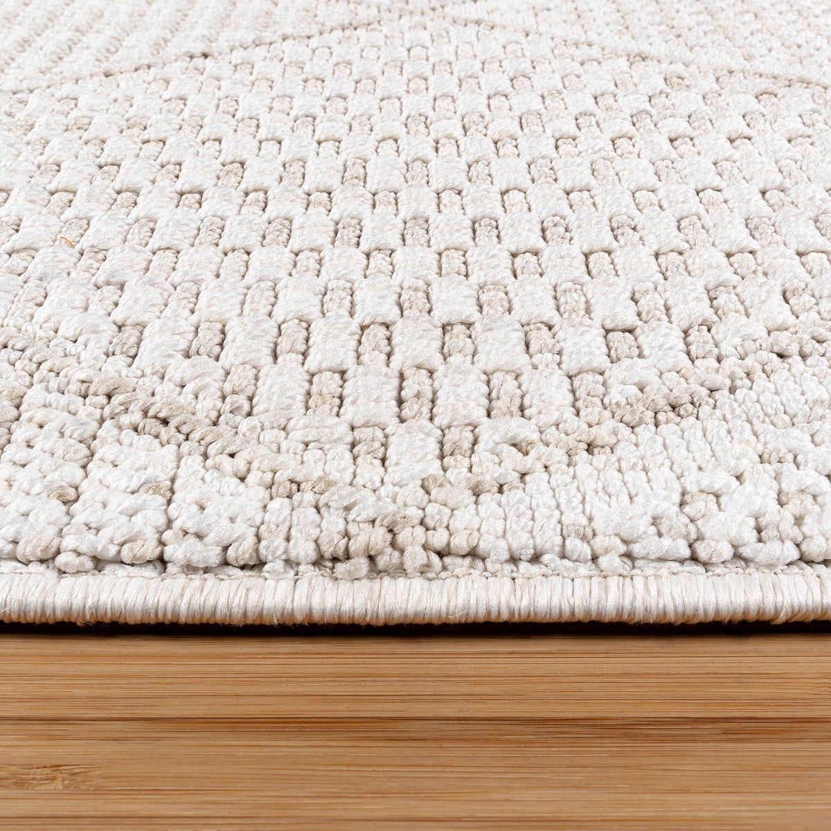 Serenity Area Rug Collection, Rassa Cream, Rug Size: 6 ft. 6 in. by 9 ft.