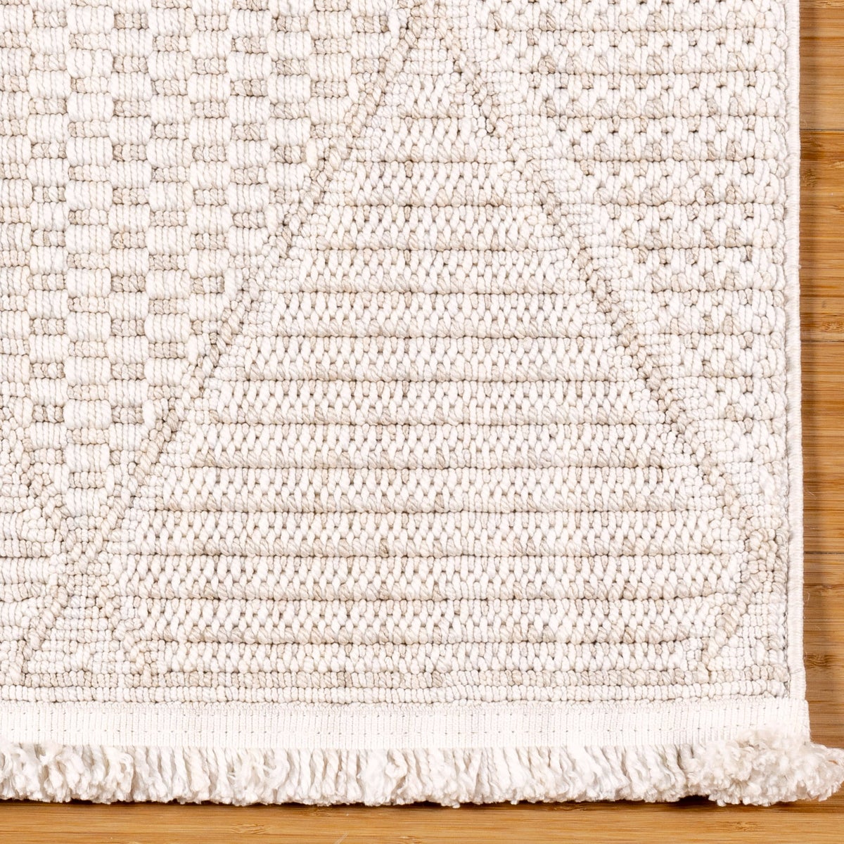 Serenity Area Rug Collection, Rassa Cream, Rug Size: 6 ft. 6 in. by 9 ft.