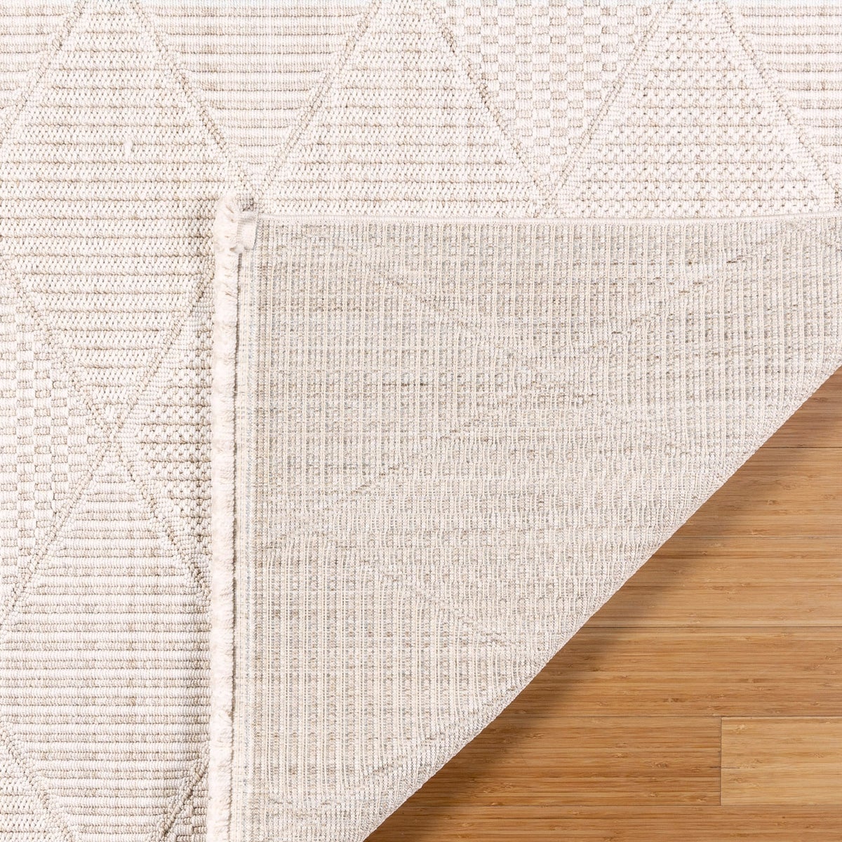 Serenity Area Rug Collection, Rassa Cream, Rug Size: 6 ft. 6 in. by 9 ft.