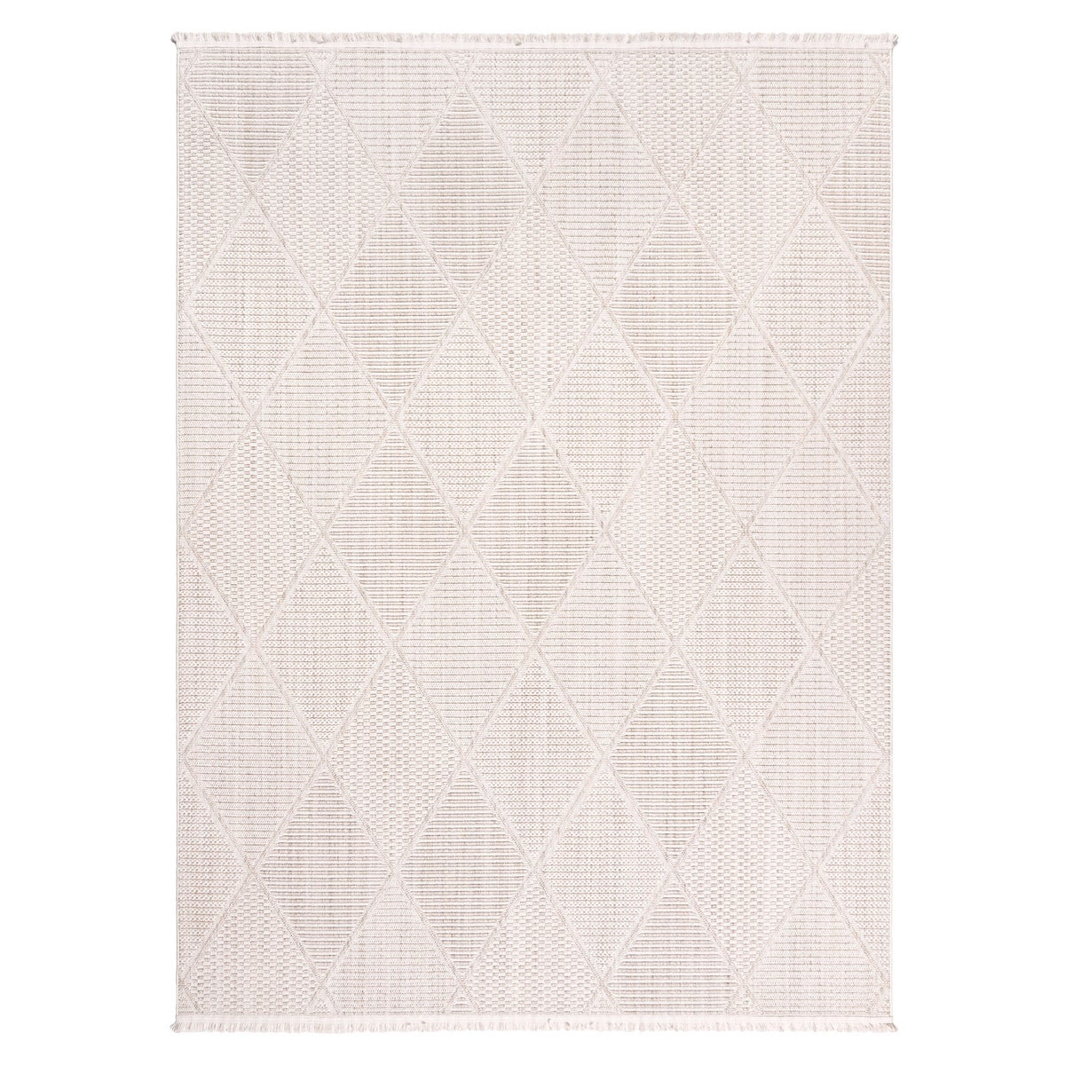 Serenity Area Rug Collection, Rassa Cream, Rug Size: 6 ft. 6 in. by 9 ft.