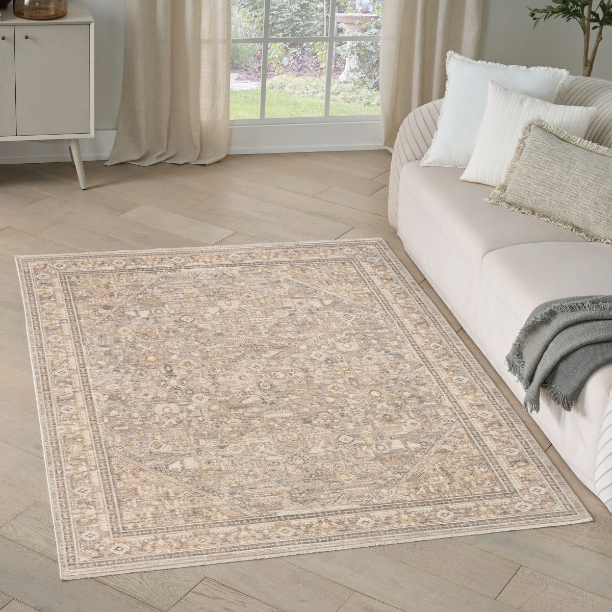 Nourison Florentine Area Rug Collection, Strozzi,  5 ft. 3 in. x 7 ft. 8 in.
