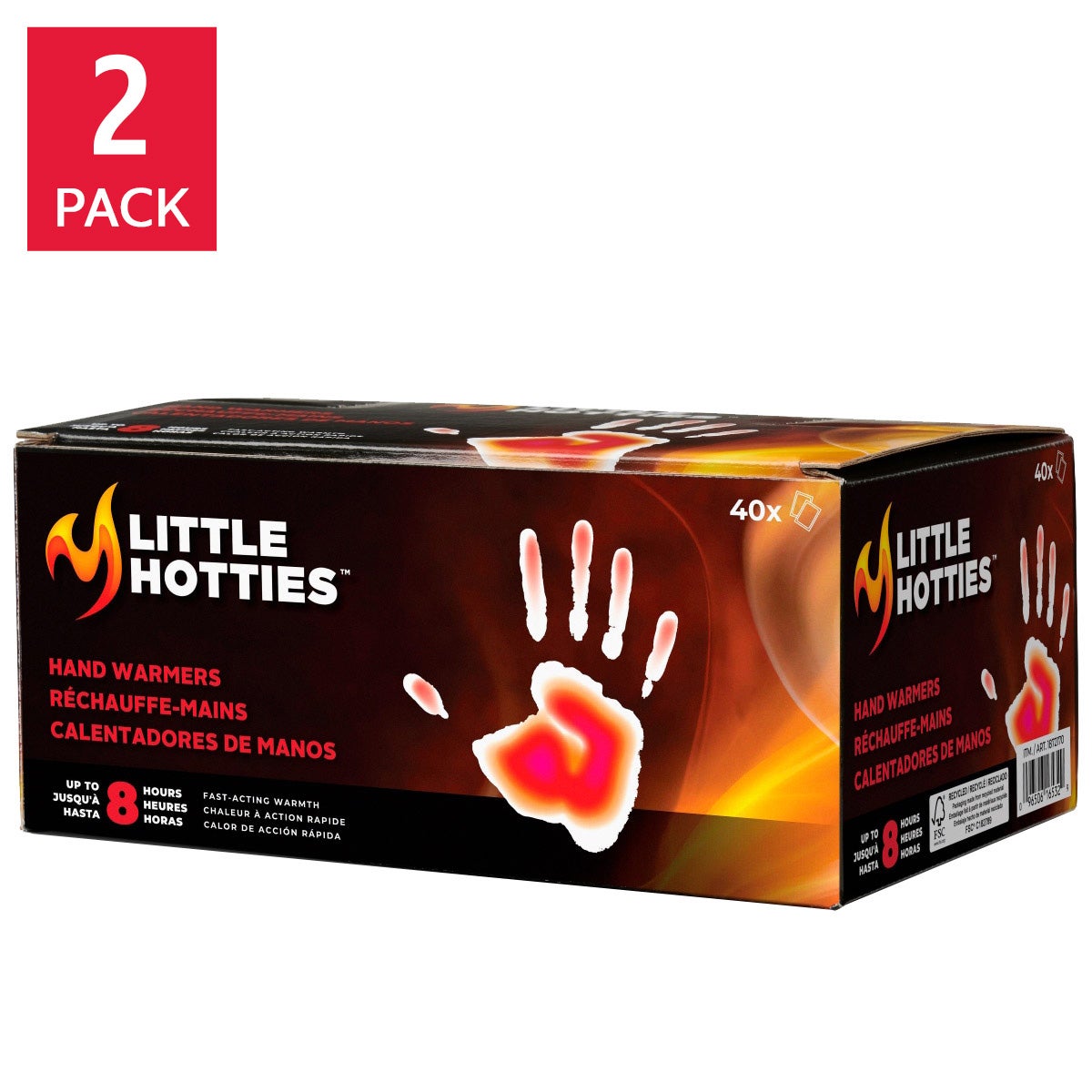NEW - Little Hotties Hand Warmers, 80-pairs, 2-pack
