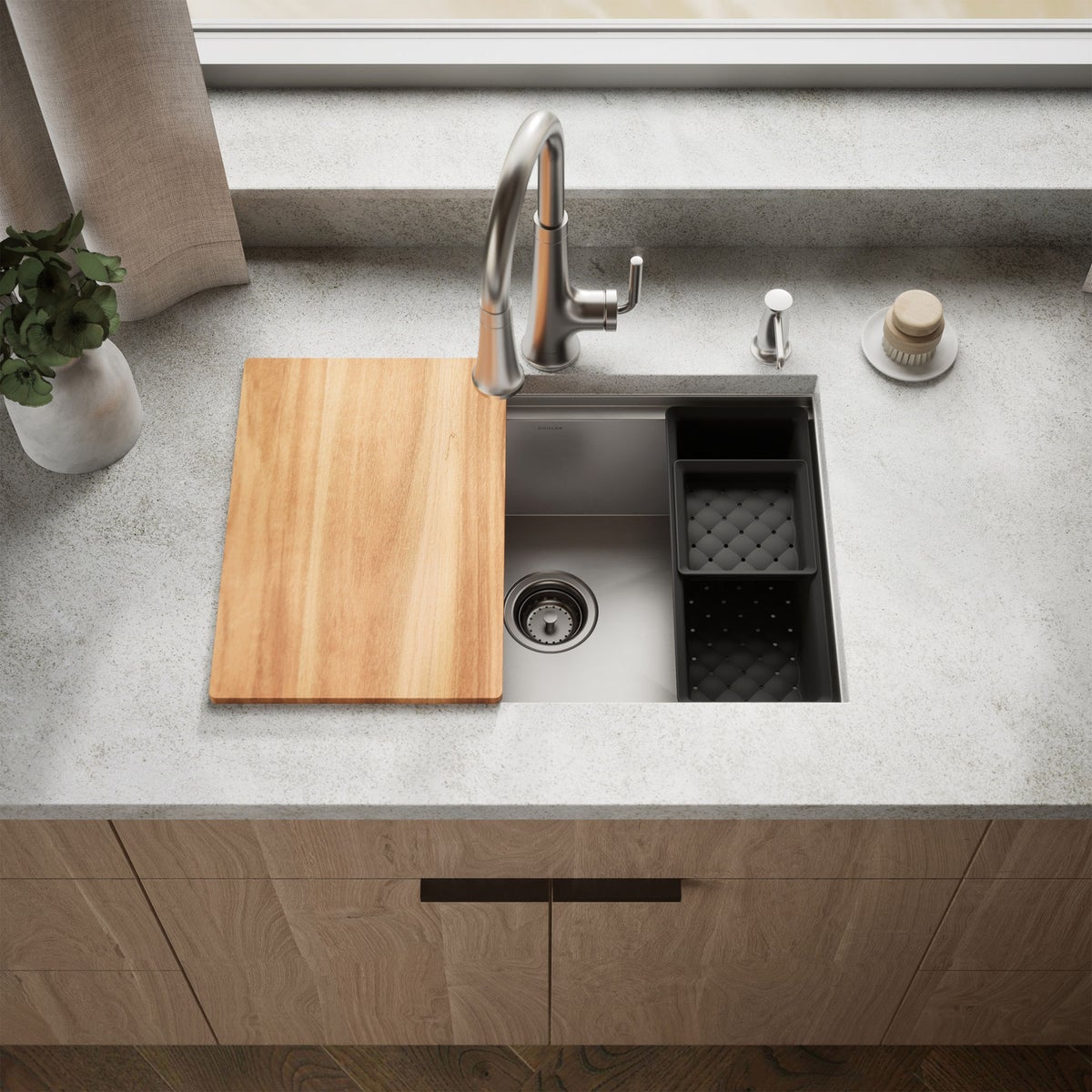 NEW - Kohler Lyric Dual Mount Workstation Kitchen Sink Kit