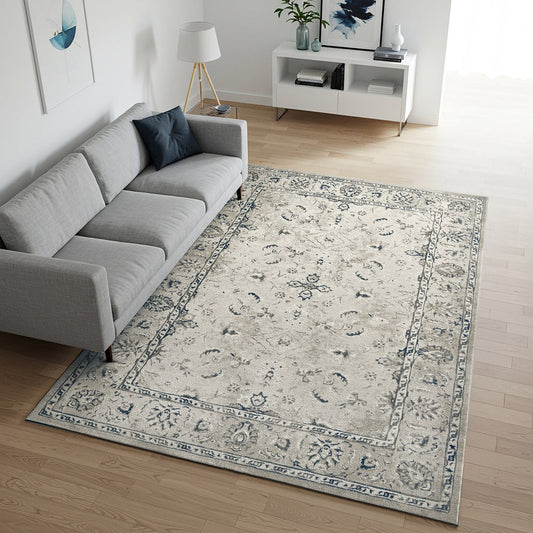 Hampton Court Area Rug Collection, Ladree Gray, Rug Size: 6 ft. 6 in. x 9 ft.