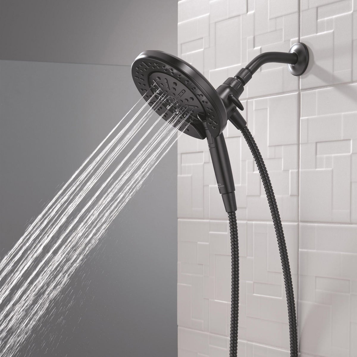 Delta 6-Black setting In2ition Hand Shower With ProClean