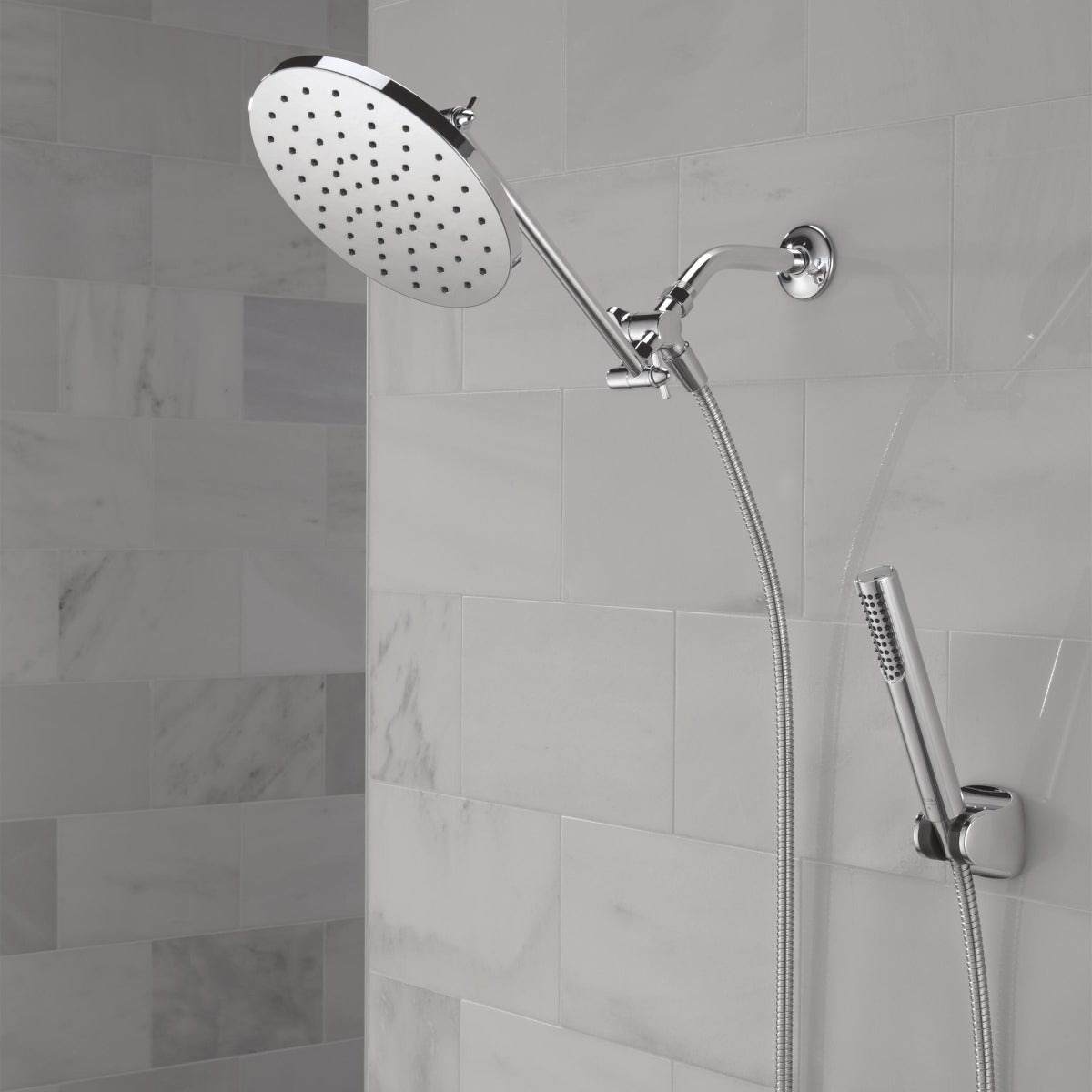 Delta Chrome Adjustable Shower Head with Hand Shower