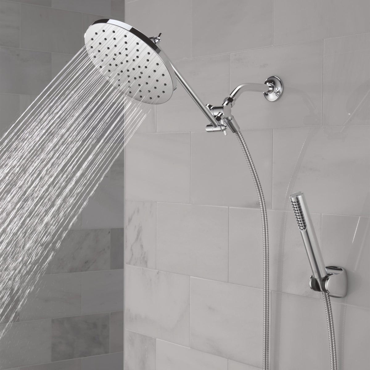 Delta Chrome Adjustable Shower Head with Hand Shower