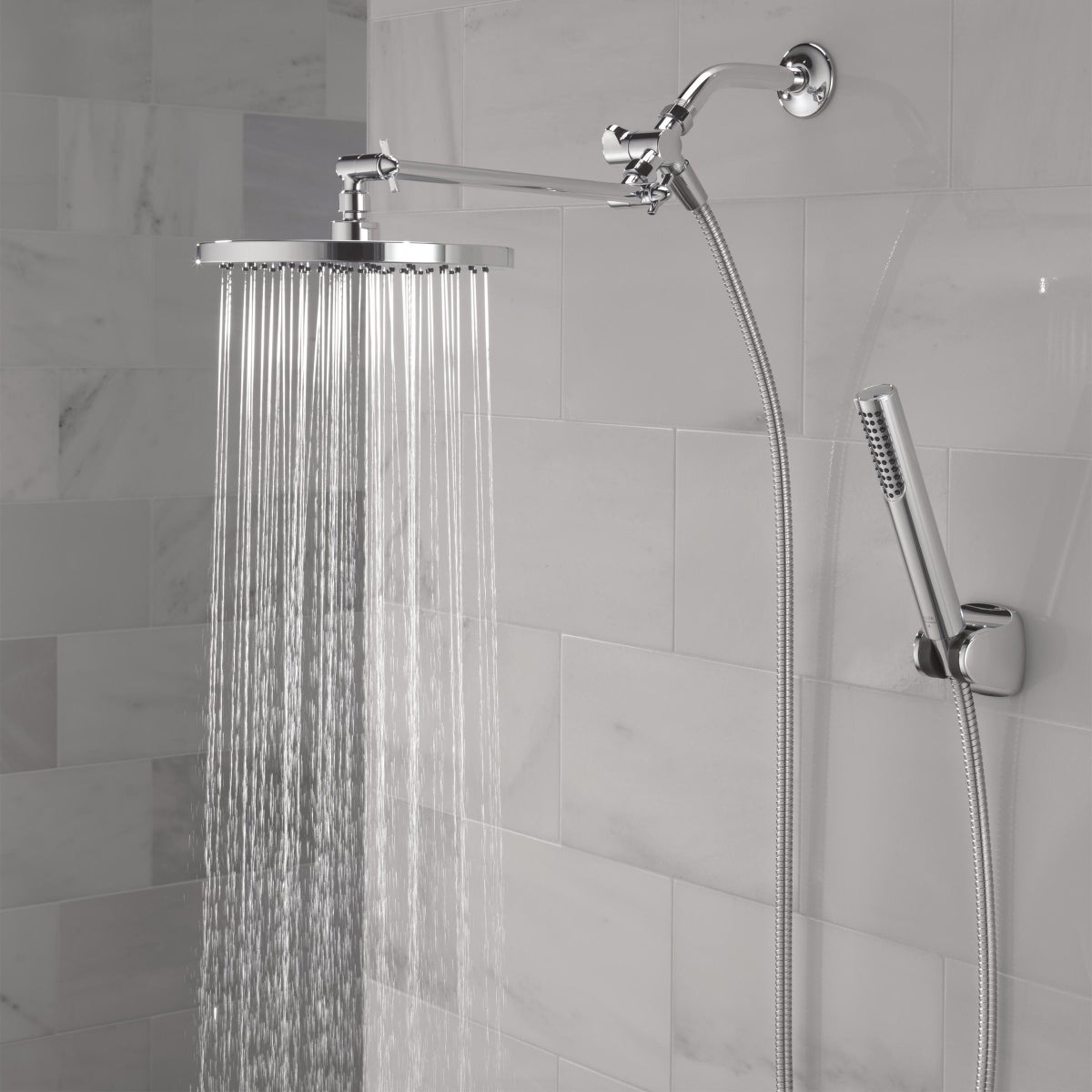 Delta Chrome Adjustable Shower Head with Hand Shower