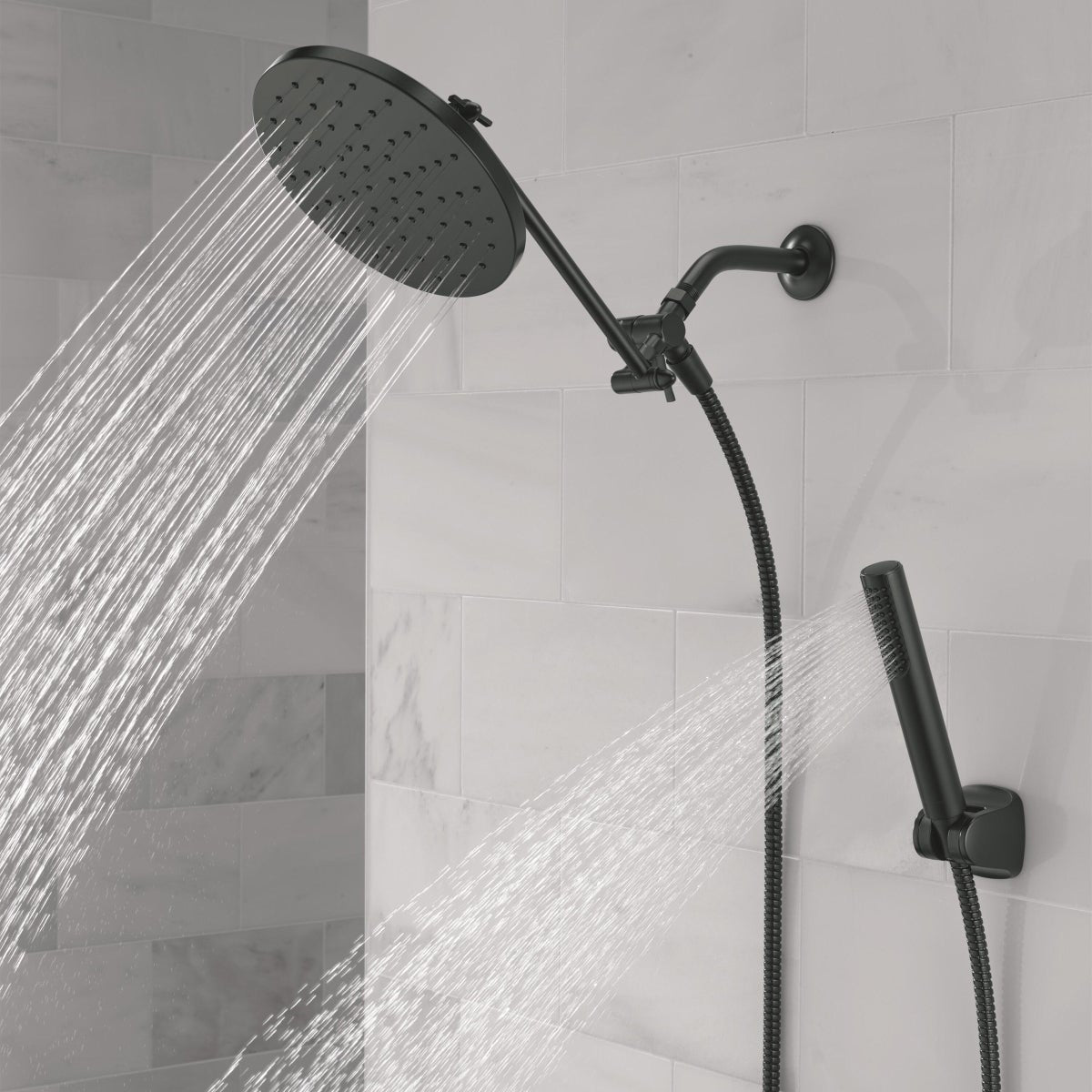 Delta Adjustable Shower Head with Hand Shower