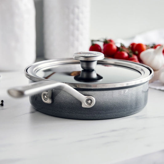 Merten & Storck Steel Core Enameled 1.9QT Sauté Pan with Lid