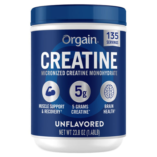 NEW - Orgain, Micronized Creatine Monohydrate, Unflavored, 1.48lbs