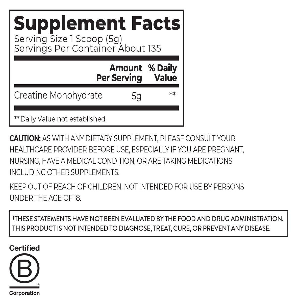 NEW - Orgain, Micronized Creatine Monohydrate, Unflavored, 1.48lbs