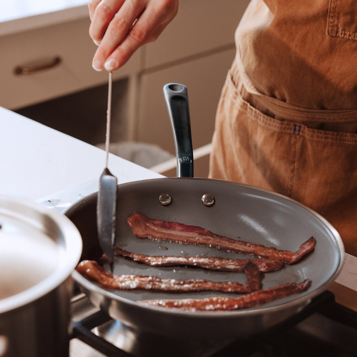 NEW - MADE IN 4-piece CeramiClad Non-Stick Frying Pan Set