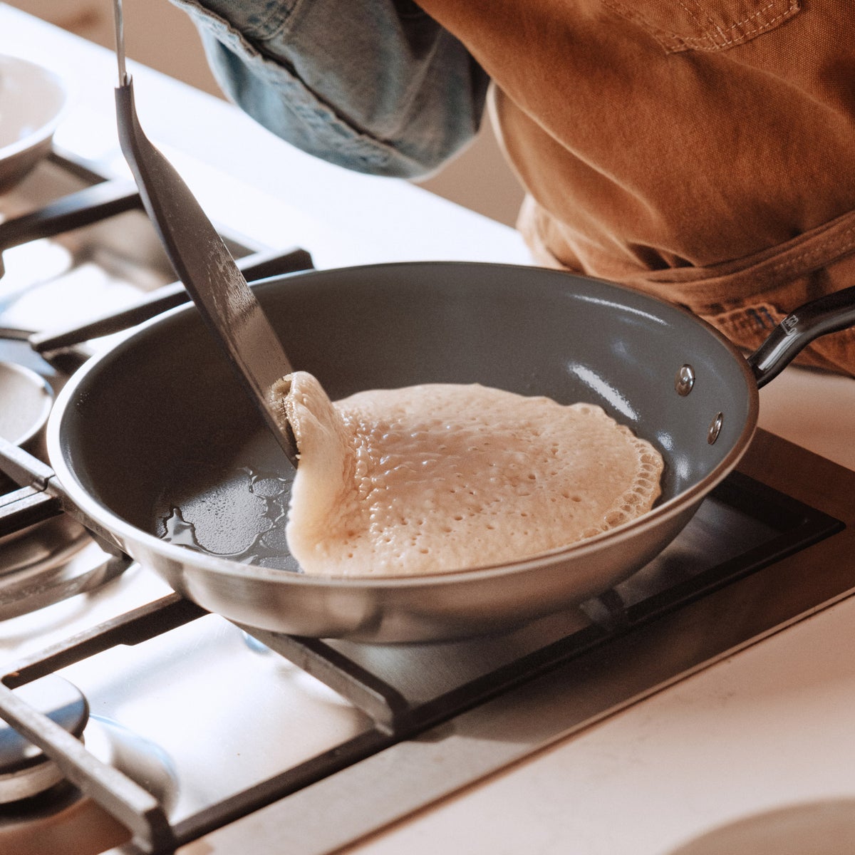 NEW - MADE IN 4-piece CeramiClad Non-Stick Frying Pan Set
