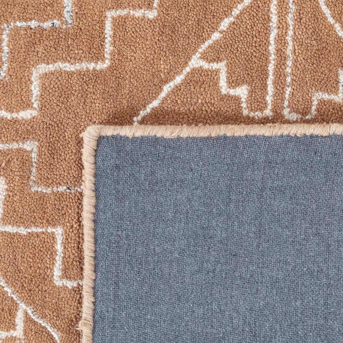Obeetee Nomad Wool Area Rug Collection, Garima Rust, 5'x8'