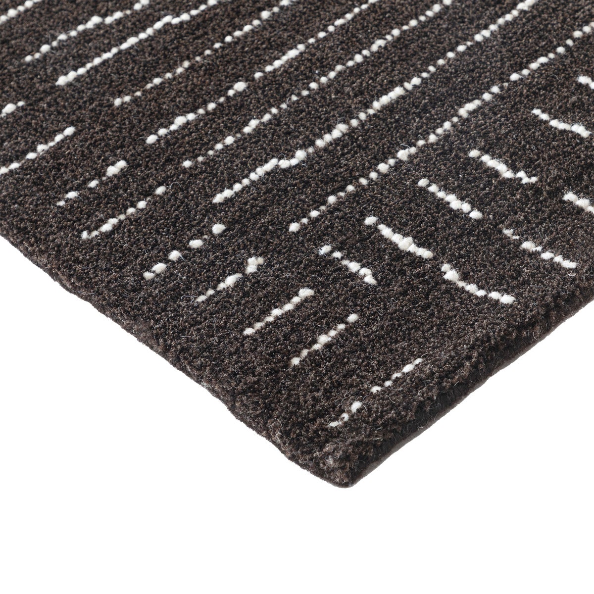 Obeetee Nomad Wool Area Rug Collection, Nina Charcoal  8 ft. 9 in. x 11 ft. 9 in