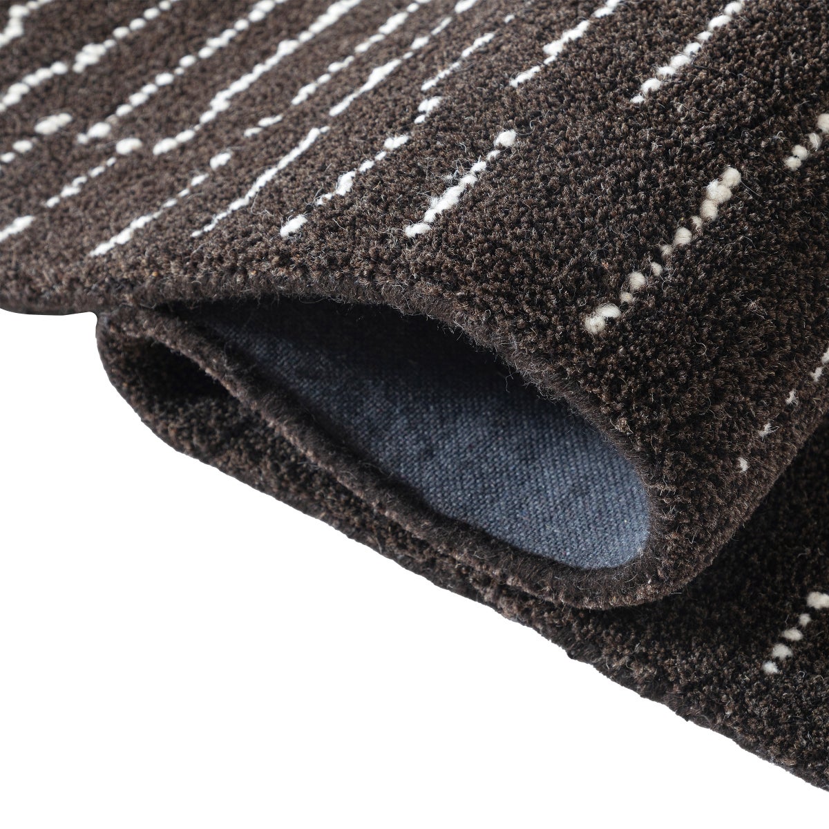 Obeetee Nomad Wool Area Rug Collection, Nina Charcoal  8 ft. 9 in. x 11 ft. 9 in