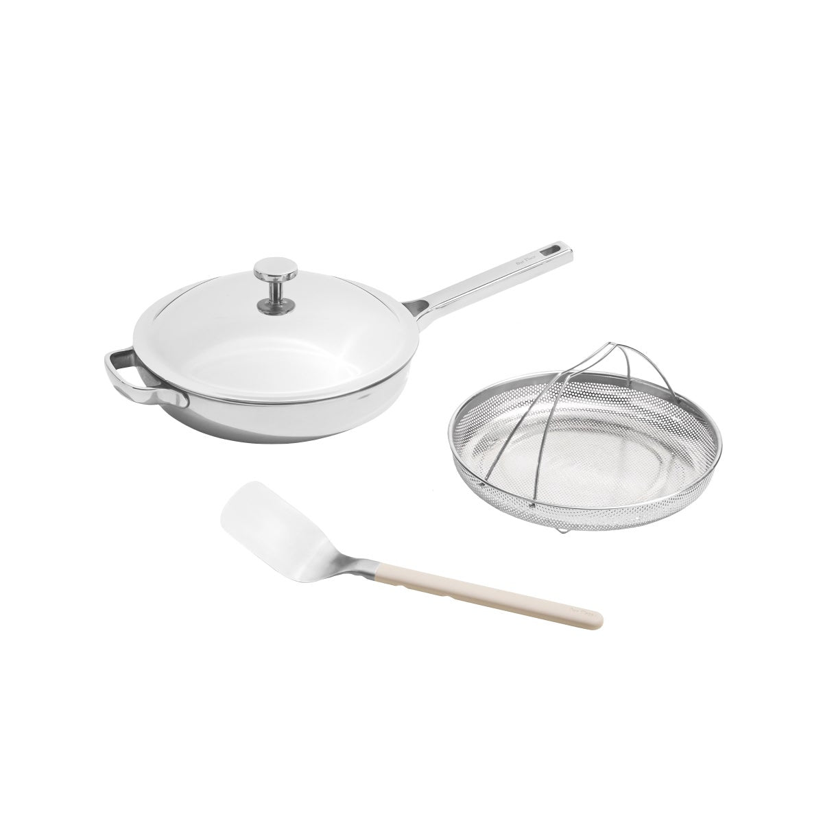 NEW - Our Place 4-piece 10.5” Titanium Always Pan Pro With Steamer