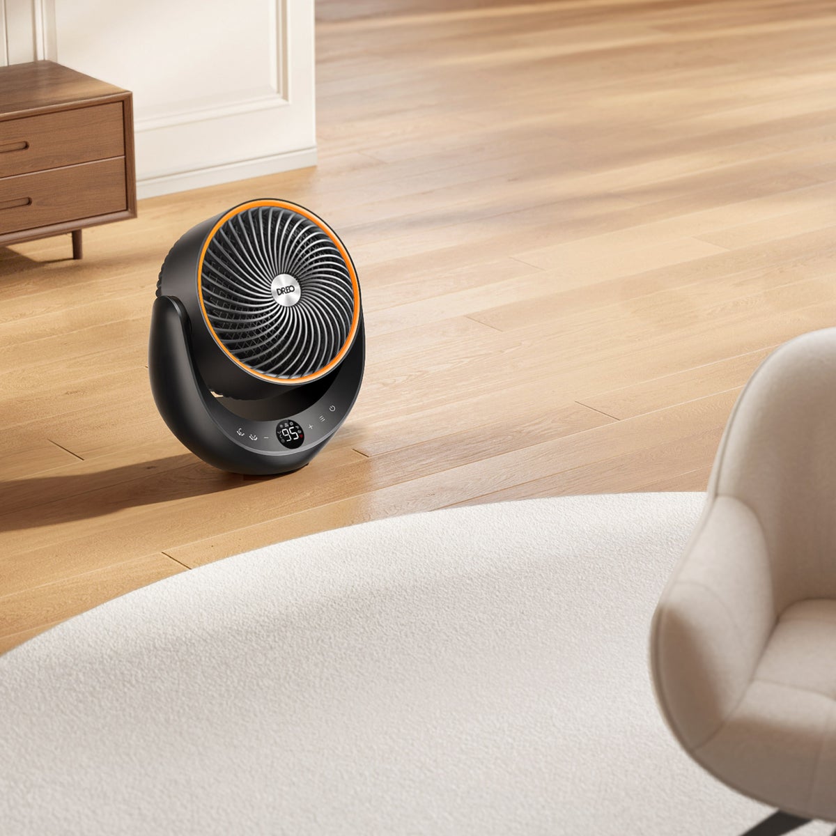 DREO 1500W Portable 3D Automatic Oscillating Ceramic PTC Heater