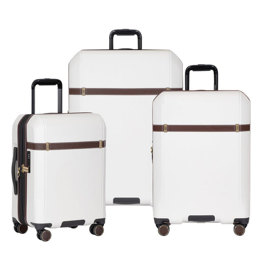 Traveler’s Choice White Candlewood II 3-piece Expandable Hardside Spinner Luggage Set
