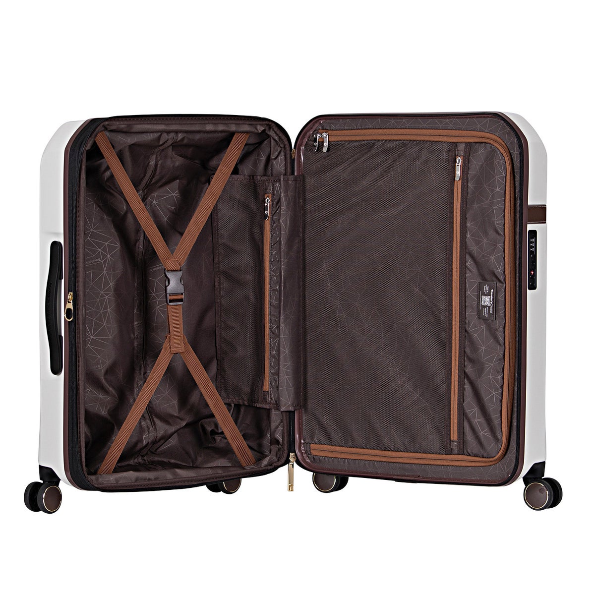 Traveler’s Choice White Candlewood II 3-piece Expandable Hardside Spinner Luggage Set