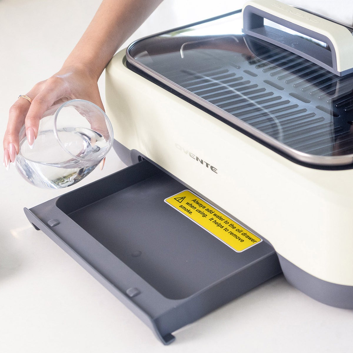 Ovente Smokeless Griddle & Grill System